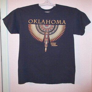 Vtg Sportex Oklahoma National Cowboy Museum T-Shirt Size M Western USA Made 80s